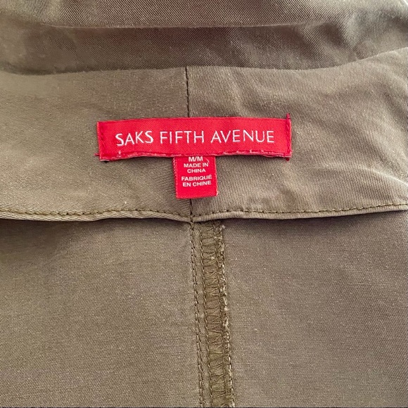 Saks Fifth Avenue Light Safari Snap Button Jacket - Picture 6 of 6
